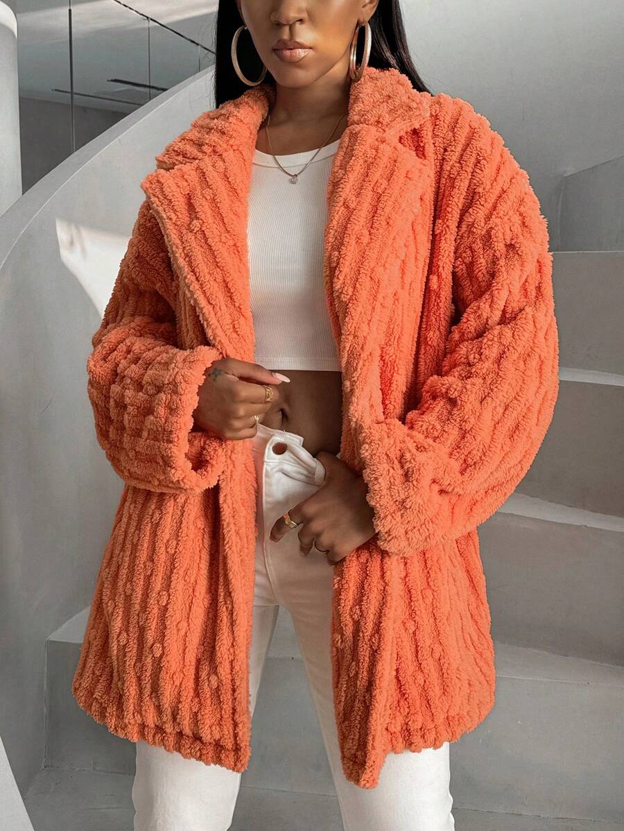 SHEIN Slayr 女性外套 - 珊瑚橙 - 查看 1