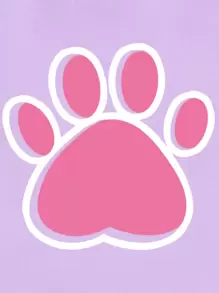 INAWLY 女士卡通印花连帽羊毛运动衫，带抽绳，长袖上衣 - 紫色 - 查看 5