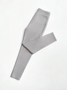 SHEIN Essnce 2件套加厚保暖内衬紧身裤 - 彩色 - 查看 4