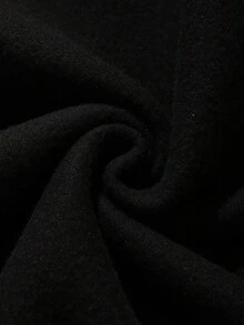 SHEIN Slayr Butterfly Printed Drop Shoulder Fleece Long Sleeve Sweatshirt - Black - View 5