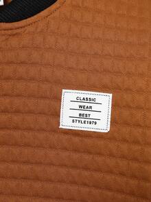 SHEIN 男孩寬鬆休閒拼色夾克和褲子套裝 - 彩色 - 查看 7