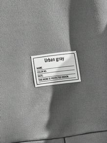 Manfinity NiteLyfe Nam Dệt kim Hai tông màu Vá lại 2 trong1 Áo nỉ - Xám - Xem 3