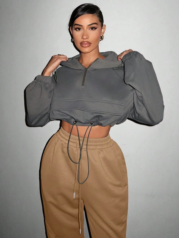 Drawstring Waist Sweatpants