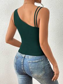 Firerie Women's Asymmetrical Collar Top - Green - View 2
