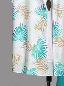 Manfinity RSRT Men's Floral Print Short Sleeve Shirt And Shorts Two Piece Set (random Cutting) - Multicolor - View 5