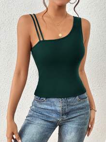 Firerie Women's Asymmetrical Collar Top - Green - View 5