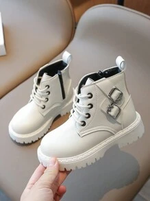 Botas Blancas Para Niños - Beis - Ver 3