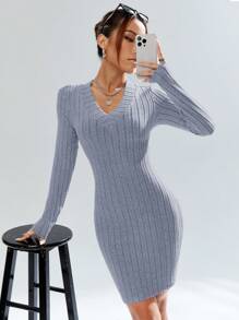 SHEIN Essnce 連身裙 - 淺藍色 - 查看 1