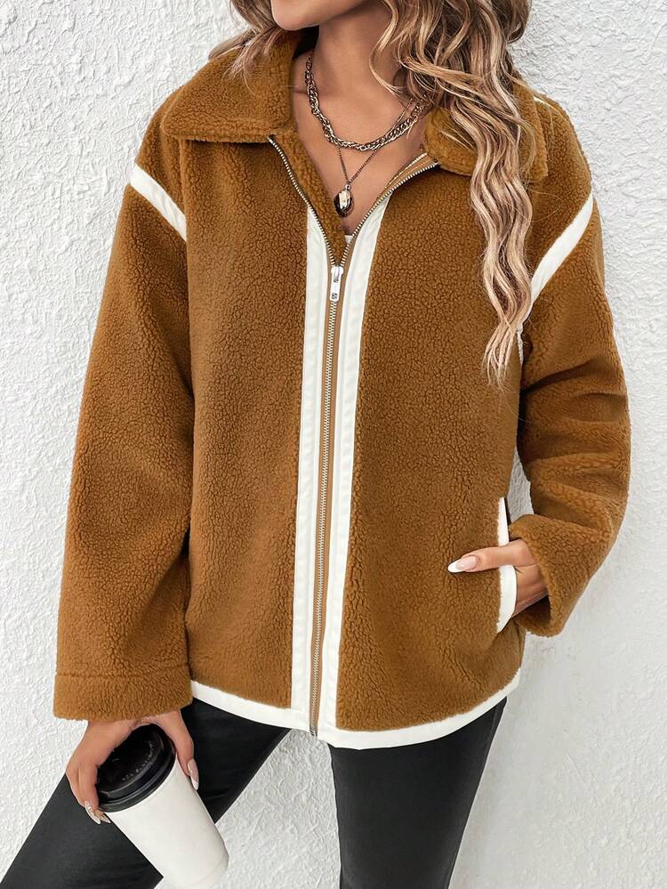 Women's Teddy Fleece Regular Fit Jacket