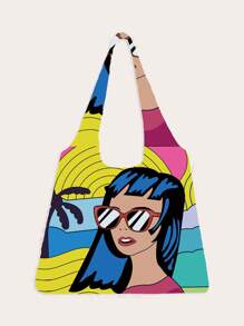 Prismacoga Fashionable Canvas Bag - Multicolor - View 1