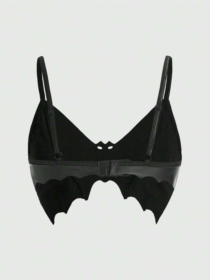 Our Goth Women's Bat Shaped Bandeau Bra is such a vibe - ROMWE