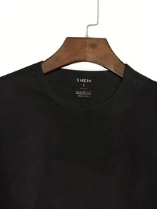 Nam Áo thun Với Eagle và chữ in - màu đen - Xem 3