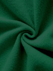 SHEIN EZwear Của phụ nữ Màu xanh lá áo có mũ In Áo nỉ - Màu xanh lá cây đậm - Xem 4