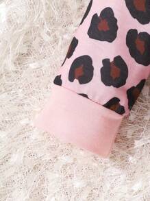 2 cái/bộ Em bé Cô gái In hoa Báo Áo liền quần chặt Bộ - Nhiều màu - Xem 4