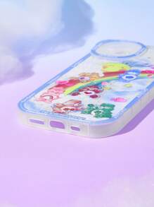 ROMWE X Care Bears Cartoon Graphic Phone Case With Lanyard - Multicolor - View 4