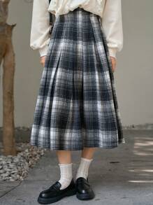 FRIFUL 女士格紋長裙 - 彩色 - 查看 8