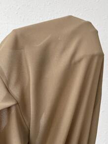 Chiquease Women's Notched Lapel Single Breasted Pleated Blazer - Coffee Brown - View 4