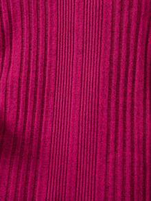 SHEIN 小女孩蓬鬆袖下擺泡泡袖連身裙 - 玫紅色 - 查看 3