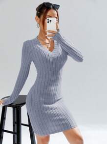 SHEIN Essnce 連身裙 - 淺藍色 - 查看 5