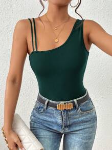 Firerie Women's Asymmetrical Collar Top - Green - View 4