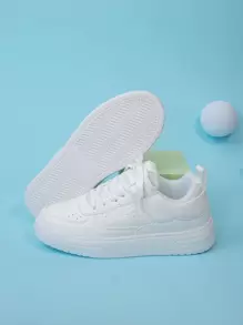 Fashionable Versatile Casual Skateboard Shoes, Solid Color Canvas Sneakers, Suitable For Daily Wear, Back To School, Campus, Student