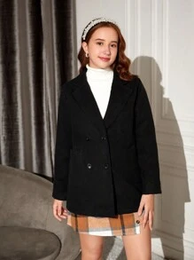 Thiếu niên Cô gái Đôi ngực Len áo Với Túi - Nhiều màu - Xem 4