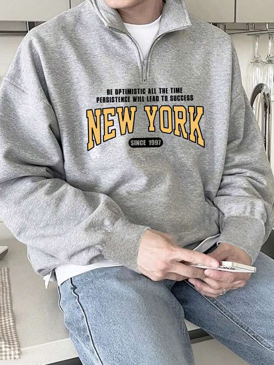 Aesthetic Post 男士大碼連帽衫 - 灰色 - 查看 1