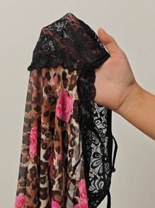 Women's Sleeveless Nightgown - Multicolor - View 8