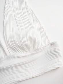 VaVaBold Women's 3pcs Halter Crop Tops In Solid Colors - Multicolor - View 6