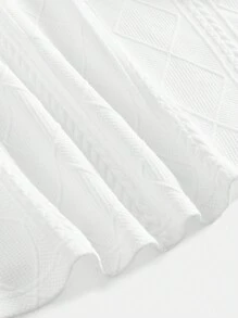 SHEIN 孕婦大碼燈籠袖洋裝 - 白色 - 查看 7