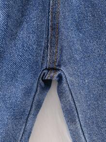 SHEIN 嬰兒男女純色t恤和牛仔褲套裝 - 粉色 - 查看 7