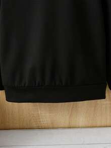 Young Boy Bear Print Sweatshirt - Black - View 3