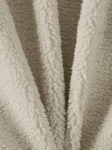 RueChic Men's Plush Paneled Large Pocket Jacket - Beige - View 3