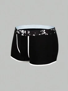 Men's Color-contrast Edge Boxer Briefs (3pcs)
