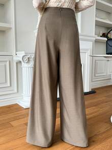 Dazy Star 女士寬褲 - 棕色 - 查看 2