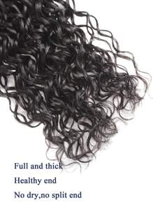4pcs 8-30inch Water Wave Natural Black Virgin Human Hair Bundles Hair Extensions Weave Bundles High Quality For Women