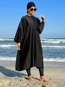 Swim Mulvari Robe Une Pièce Minimaliste De Couleur Unie Pour Femmes