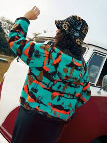 In My Nature 女戶外抓絨連帽衫 - 彩色 - 查看 2