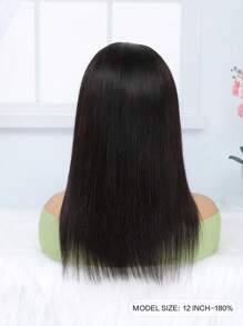 透明全網蝴蝶編直12-14英寸人髮預拔10a巴西拉美髮絲女士自然色假髮 - SNatural - 查看 4