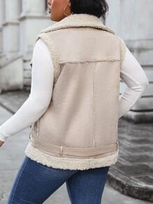 Calvaya Chaqueta Polar Con Cremallera Frontal Para Mujer Talla Grande - Multicolor - Ver 2