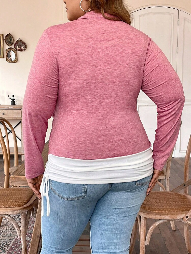 Women's Plus Size Pink T-shirt