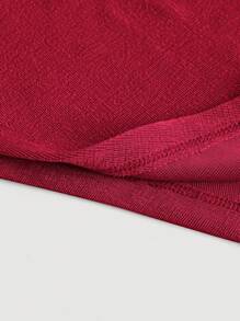 SHEIN MOD Women's Ruched Bodycon Dress - Red - View 3