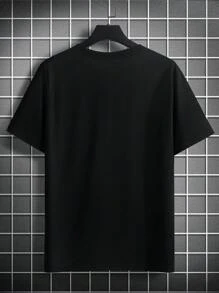 Manfinity EMRG 男字母印花t卹 - 黑色 - 查看 3