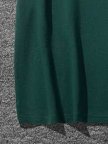 Manfinity Men's Pigeon & Letter Printed T-shirt - Green - View 4