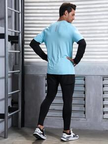 Manfinity Sport Corelite Ensemble de sport 2 en 1 pour homme avec lettrage graphique, costume d'athlétisme, ensemble d'entraînement de survêtement