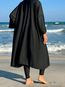 Swim Mulvari Robe Une Pièce Minimaliste De Couleur Unie Pour Femmes