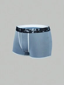 Men's Color-contrast Edge Boxer Briefs (3pcs)