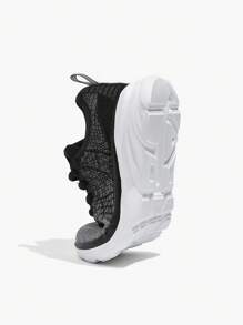 Zapatos deportivos casuales, elegantes, cómodos, transpirables, de punto, ligeros - Negro - Ver 5