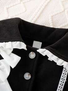 Baby Girls' Elegant And Sweet Skirt Set For Spring And Autumn - Black - View 4