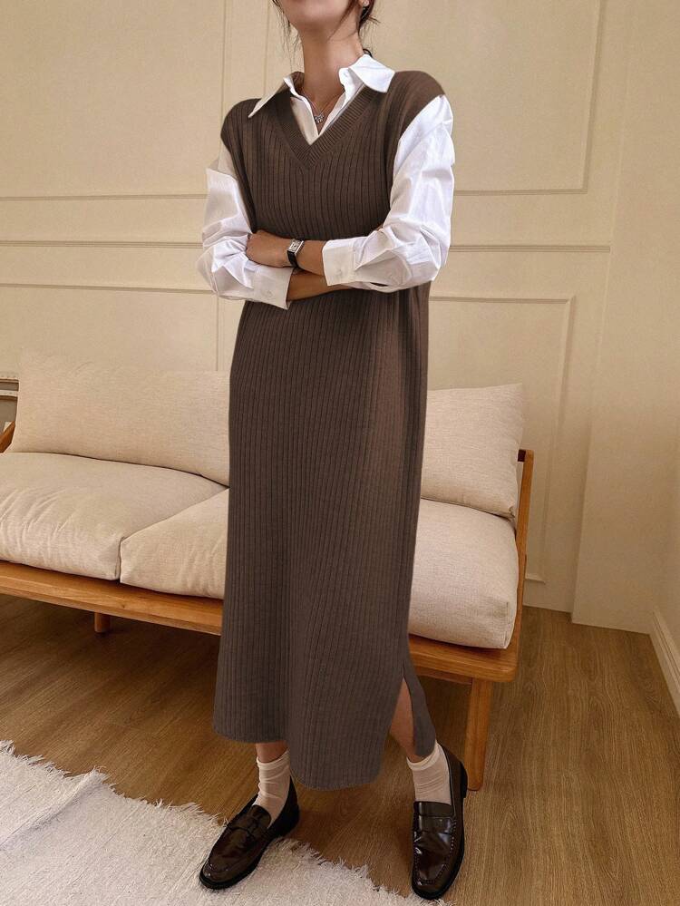 Women's One Piece Knitted Sweater Dress,Fall Clothes